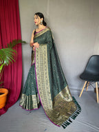 SUPERB  WEAVING USED  HANDLOOM SAREES