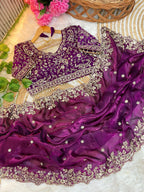 NEW WEDDING EMBROIDERY SEQUENCES WORK SAREE
