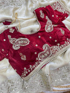 Very soft nd Elegant Rich look Fendy Sartin saree