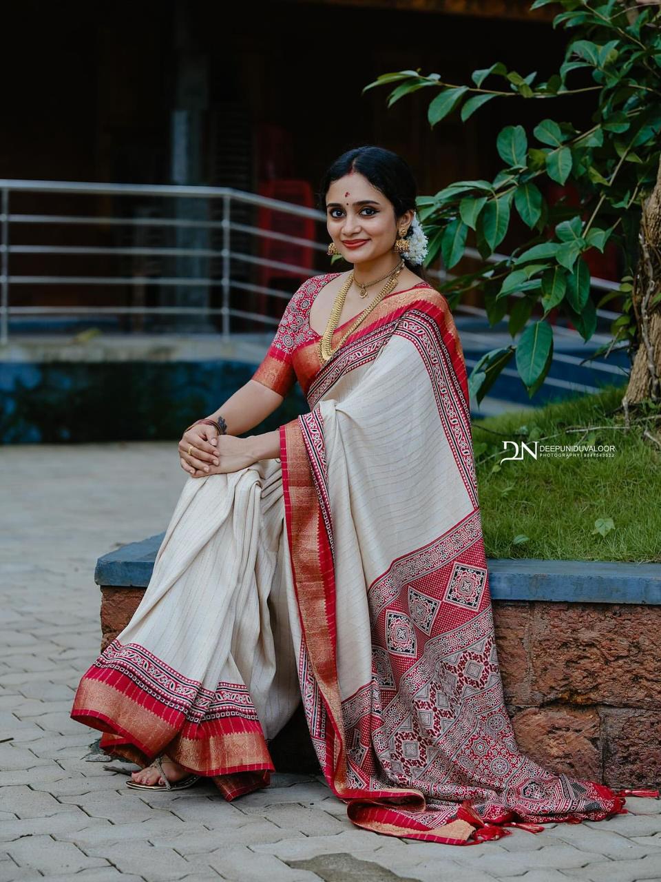 Tranding Rust Orange Colour Saree
