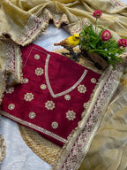 TRADING KAJAL  MOCHA SILK SAREE