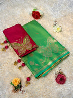 Premium Pure Soft Silk Paithani Butterfly Desgin Saree