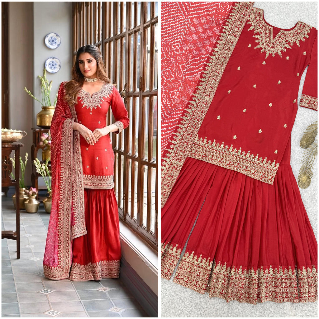 PURE CHINON SILK SUIT