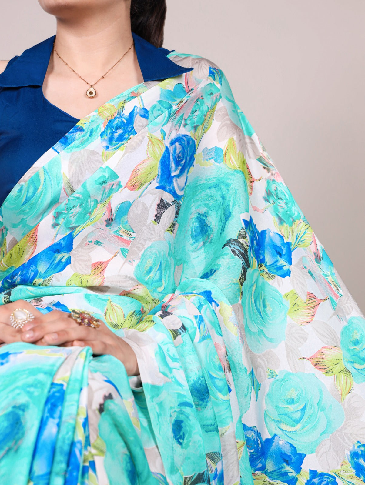 Soft Touch Of Silk Floral Print Saree
