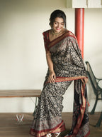 Soft bleck dola silk sarees