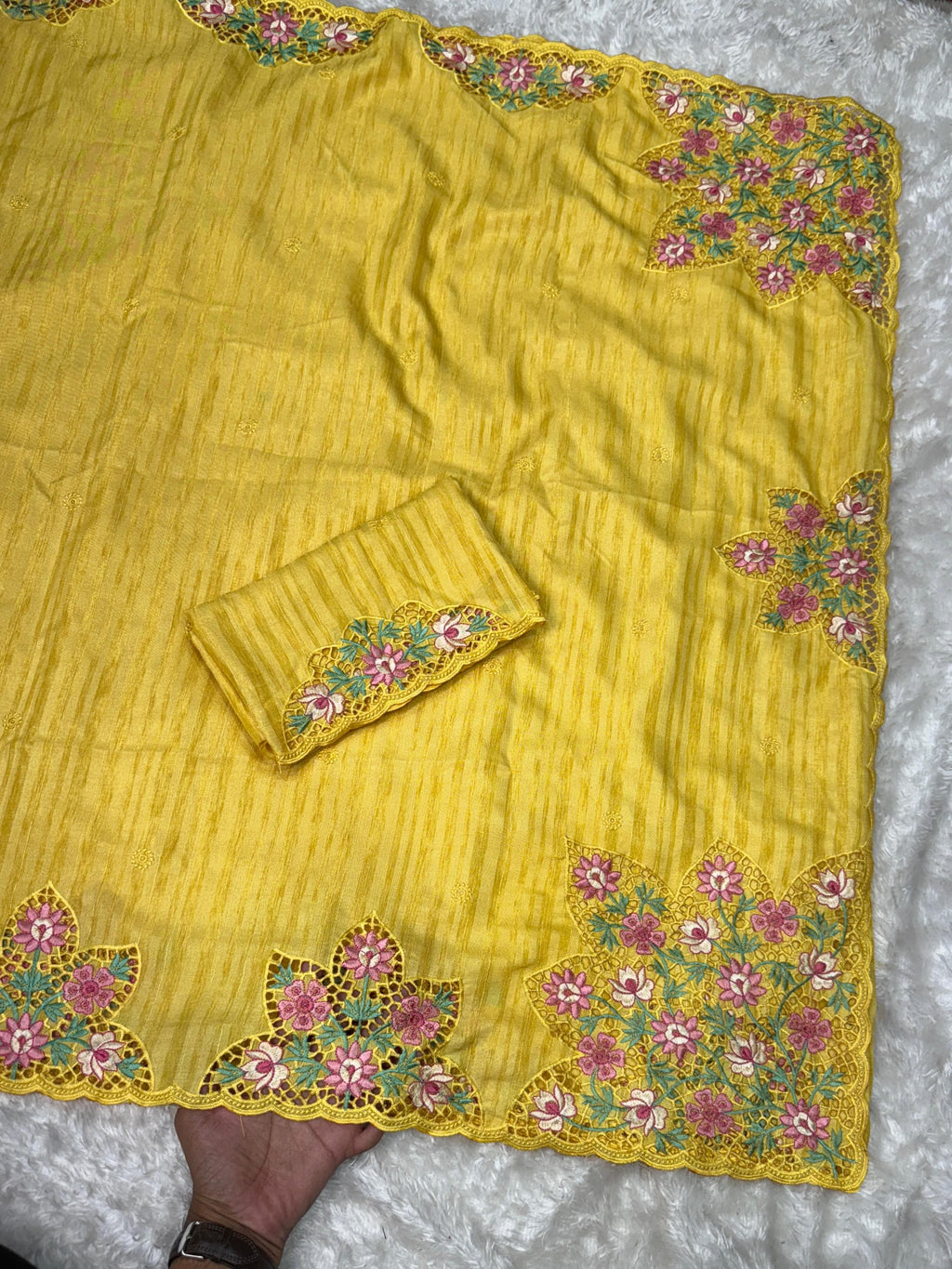 TUSSER COTTON SILK SAREE