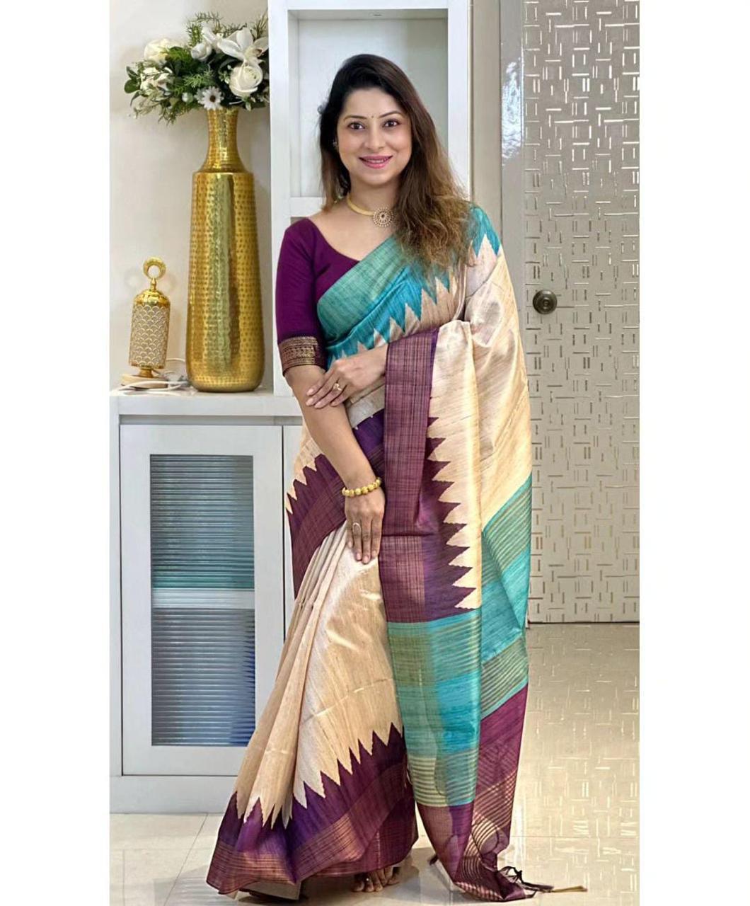 Dola Tussar Silk Sarees