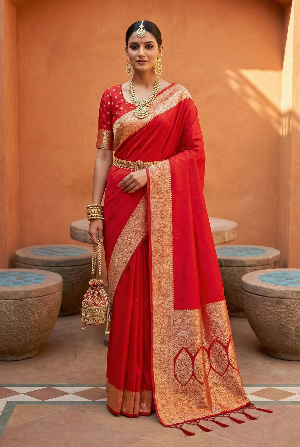 Soft Premium Banarasi silk fabric saree