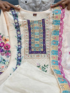 ORIGNAL MIRROR WORK AND HAND WORK KURTI