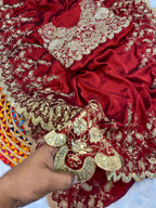 WEDDING SPECIAL RED SAREE