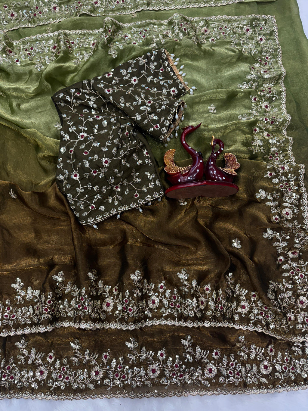 Shaded Color  Soft Frendy Chiffon Saree