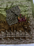 Shaded Color  Soft Frendy Chiffon Saree