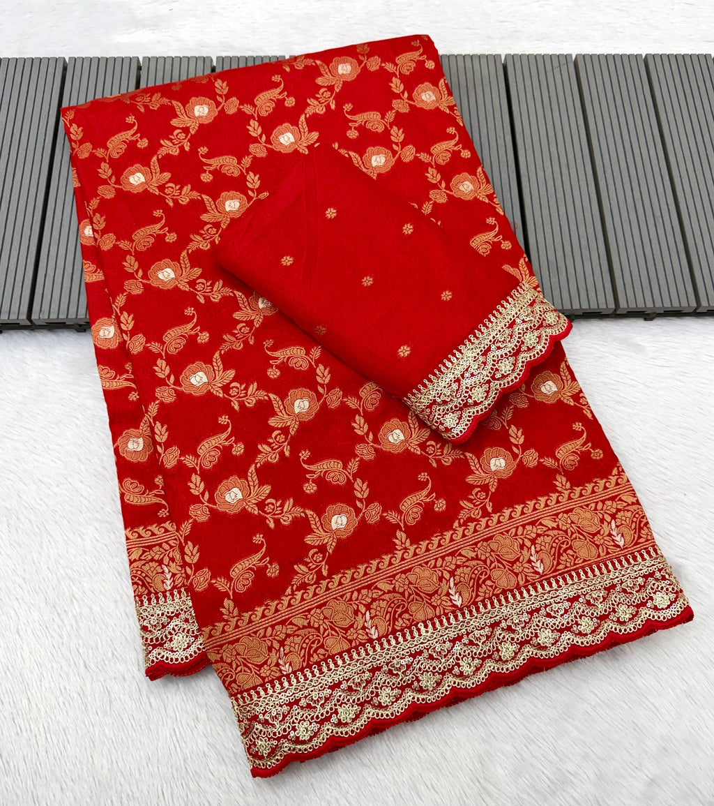 Charming Pure Khadi Saree