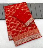 Charming Pure Khadi Saree