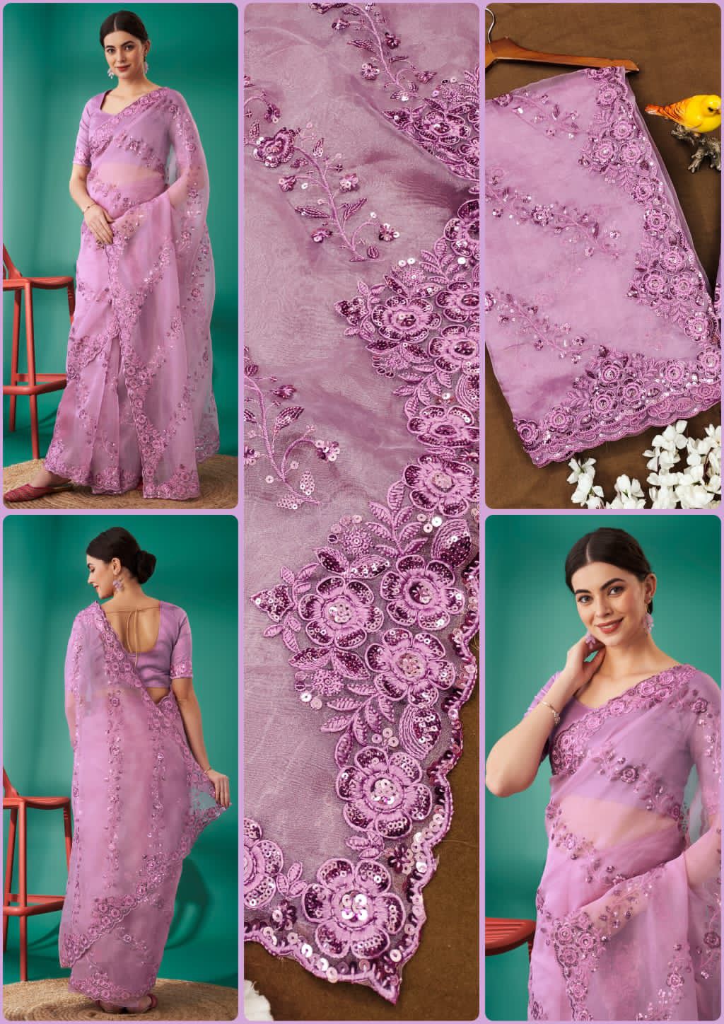 ORGANZA SILK SAREE
