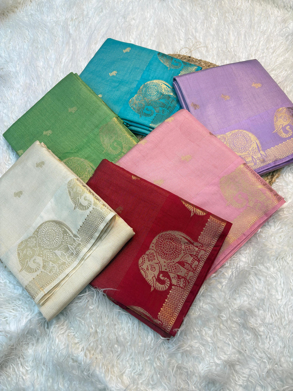 Elephant Chakra saree
