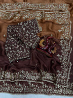 Shaded Color  Soft Frendy Chiffon Saree