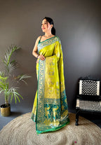 Pure paithani type Banarasi silk saree