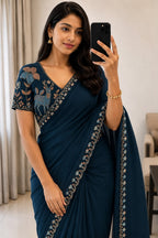 Rangoli Silk Multi Emrodairy Saree