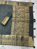 Zari Weaving Jacquard Assam Silk Saree