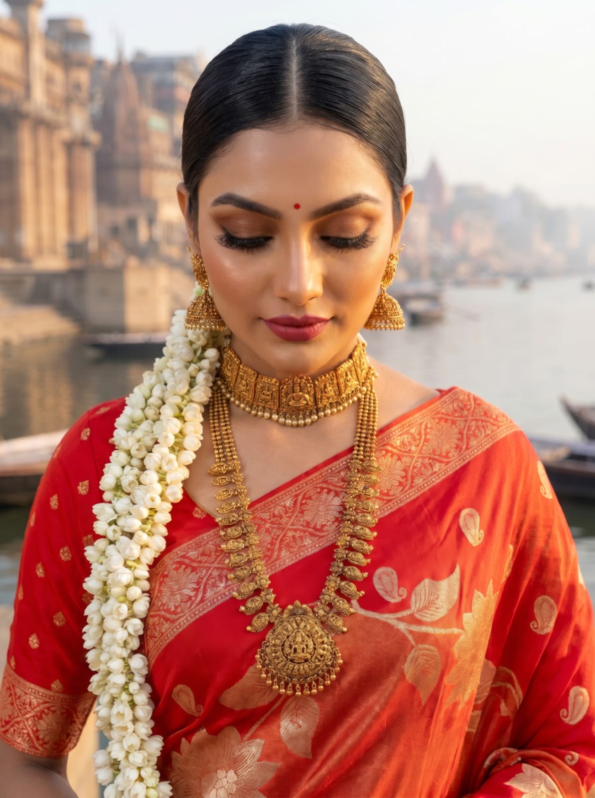 Pure Hand Dyeing Chainy Tissue Shimmer Saree