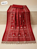 Ajrakh Sartin Viscose Saree