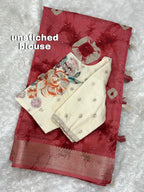 Pure Viscose Cotton Saree