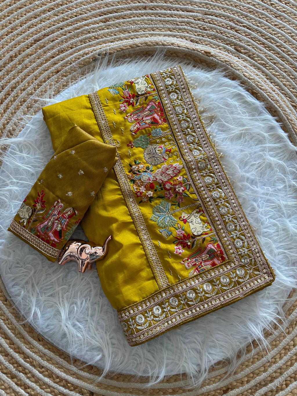Very Soft nd Elegant Rich look vichitra silk saree