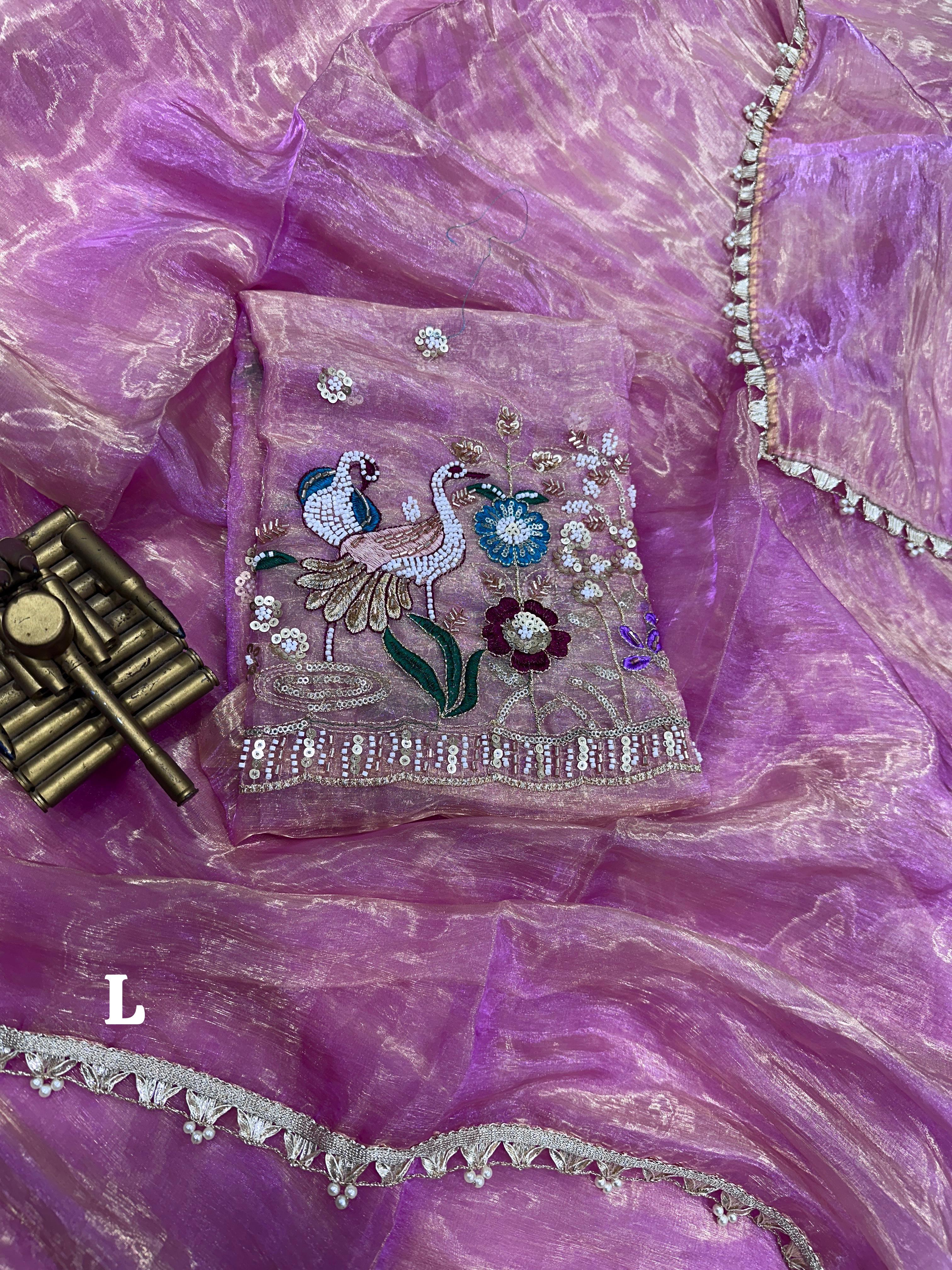 LIQUID ORGANZA SAREE