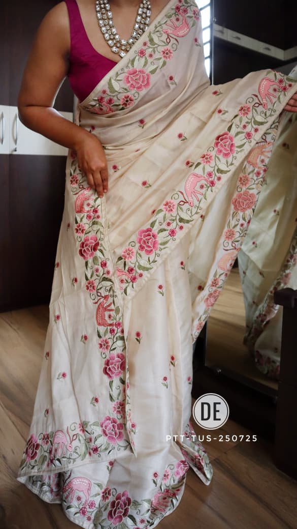 Pure Tussar Silk Saree
