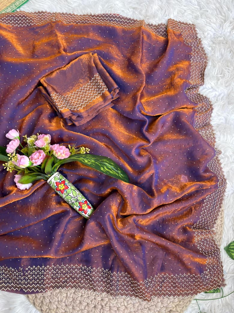 Very Soft 2 Ton Fendy Saree