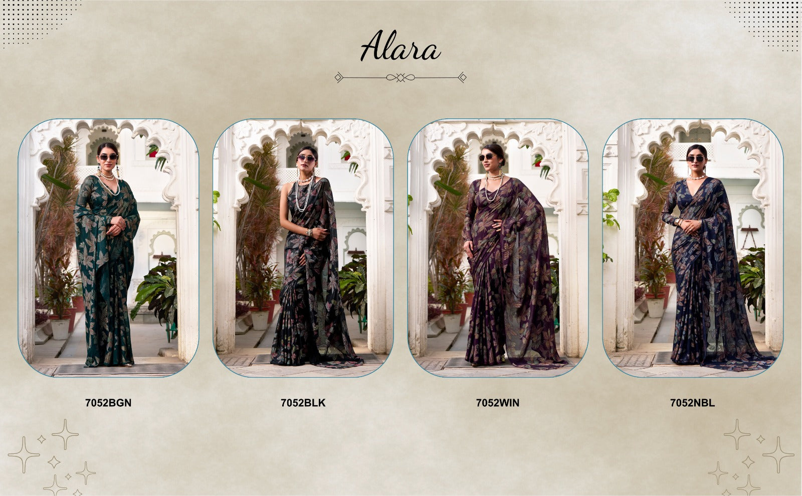 FLORAL LUREX BRASSO SAREE👗