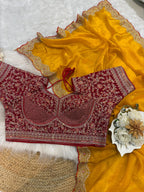 Premium space Silk Sabyasachi Inspired Saree