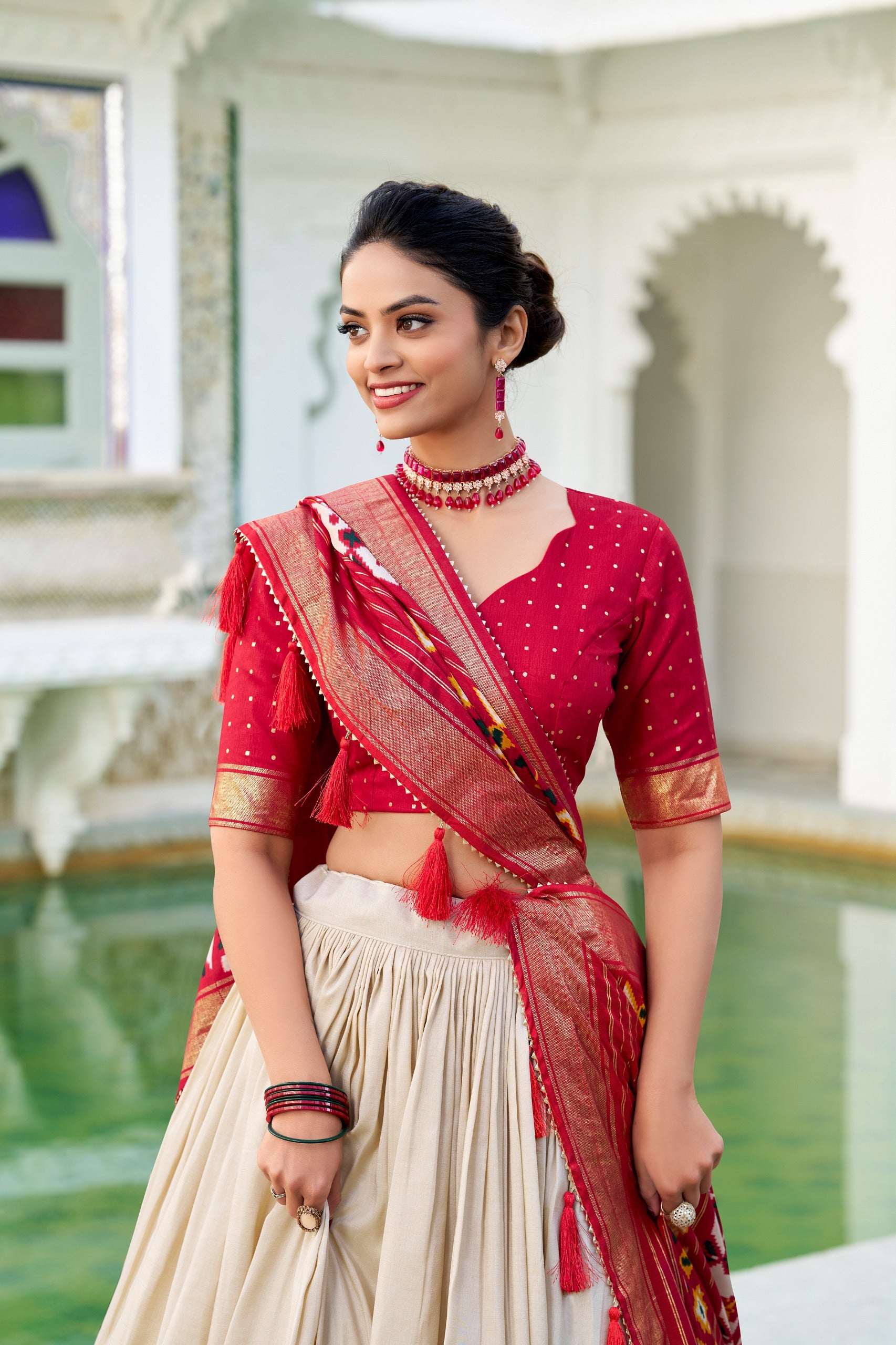 Tasar Silk Patola Laheriya