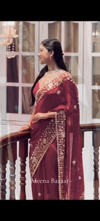 Soft Rangoli Silk Sequence Saree
