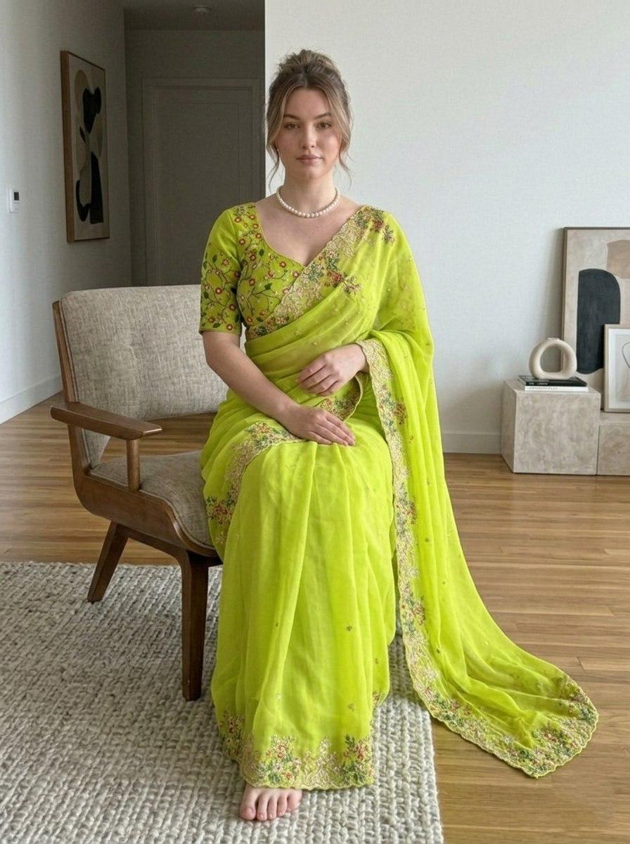 Party Wear Zimmy Chu Saree
