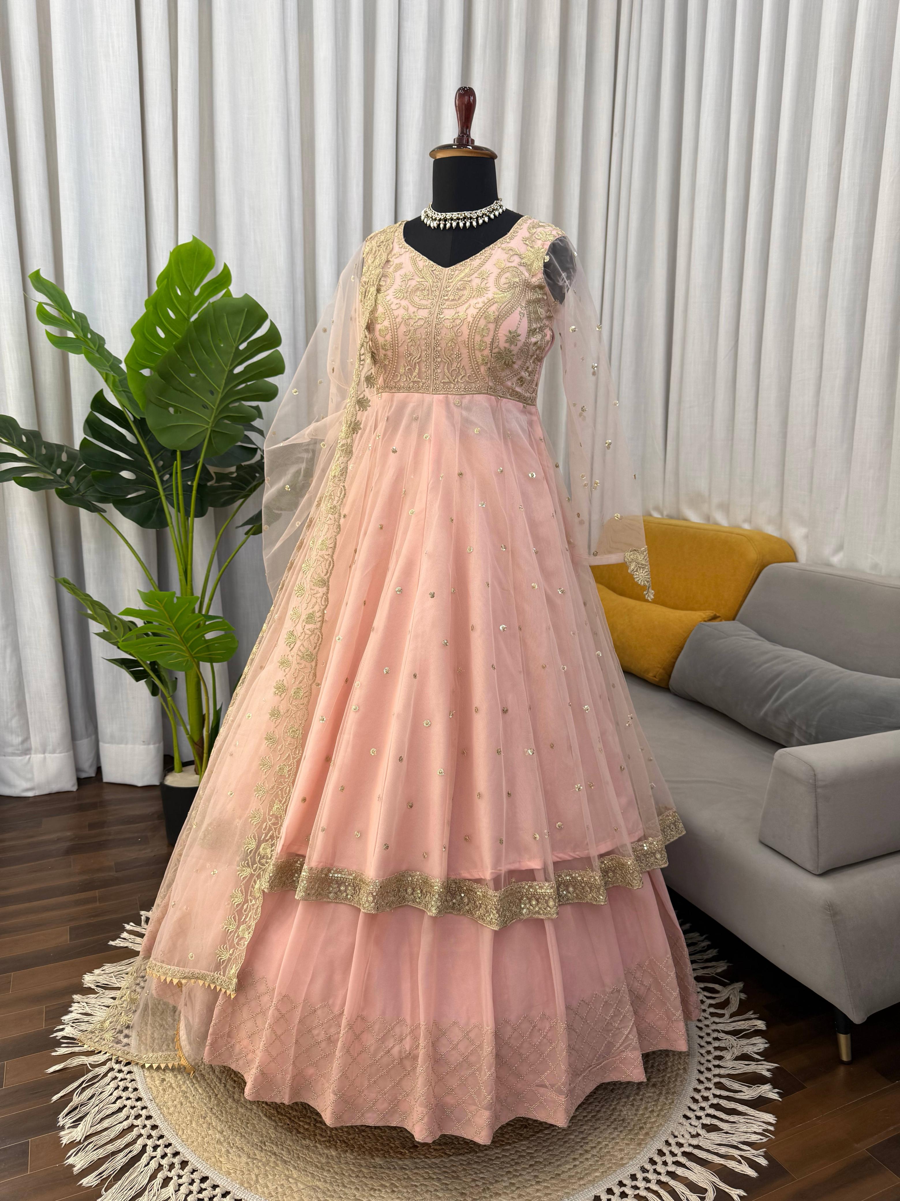 Fox Georgette Wedding Gown