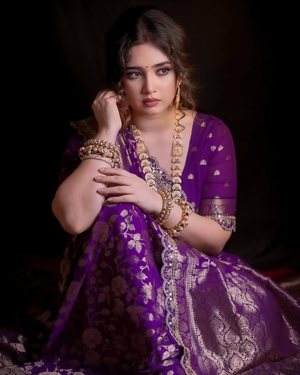Wedding Attire pure khaddi georgette designer saree