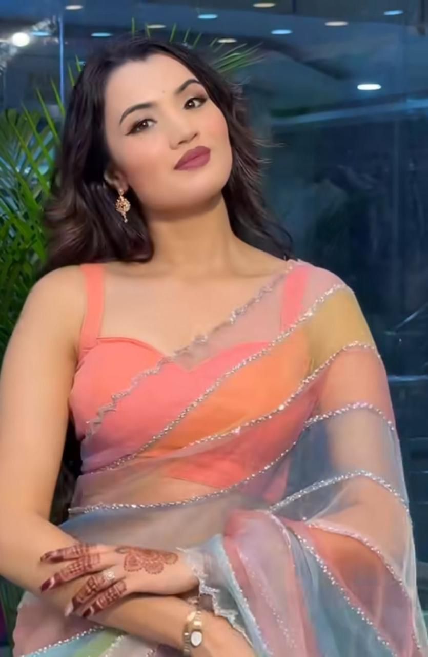 PURE SOFT ORGANZA TABBY SILK SAREE