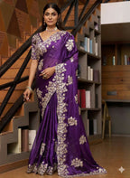 Blue Well Pure Rangoli Silk Saree