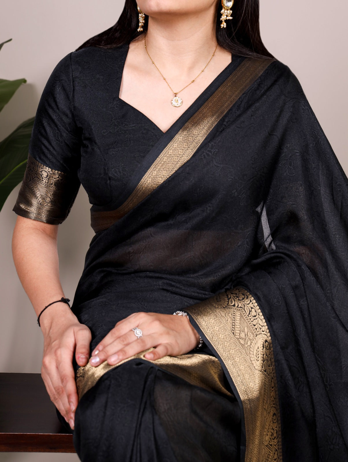 Marsh Mello saree is designed