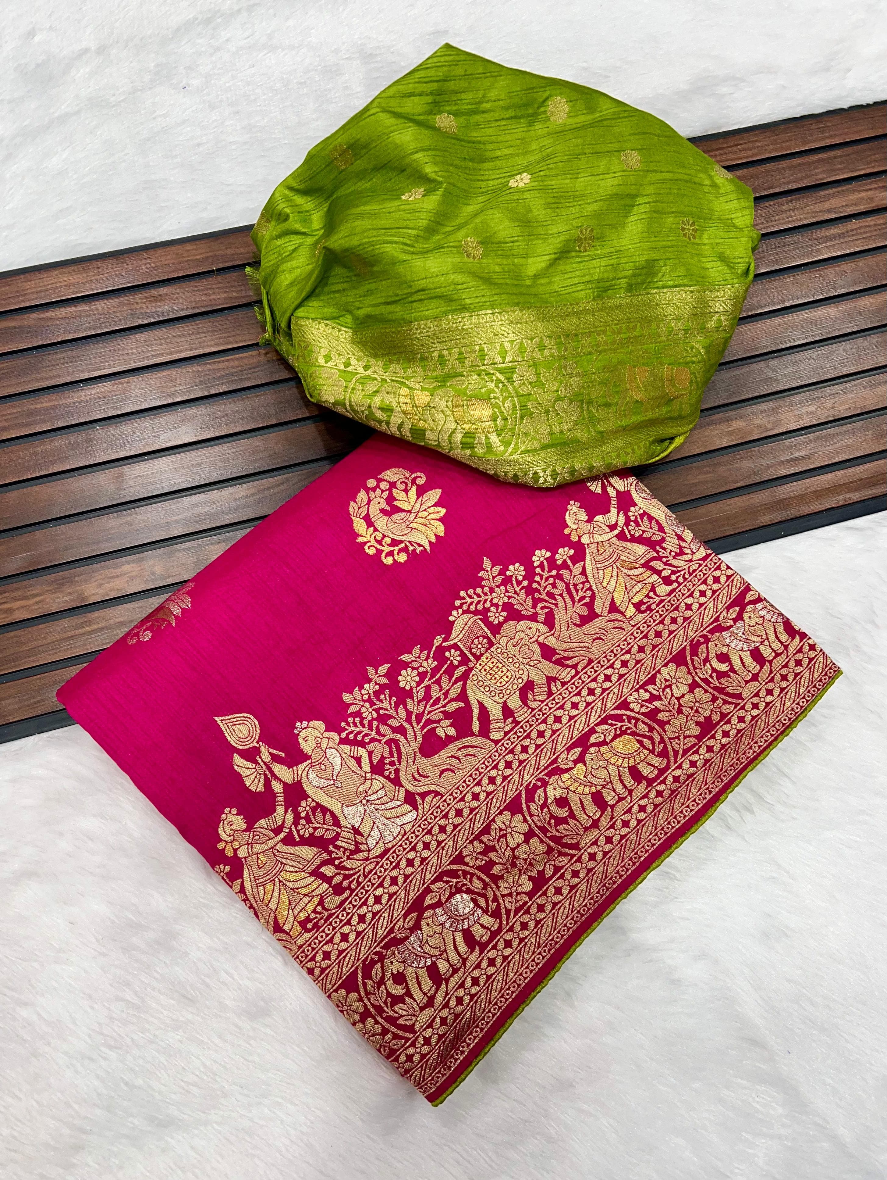 KALAMKARI DOLA SILK SAREE