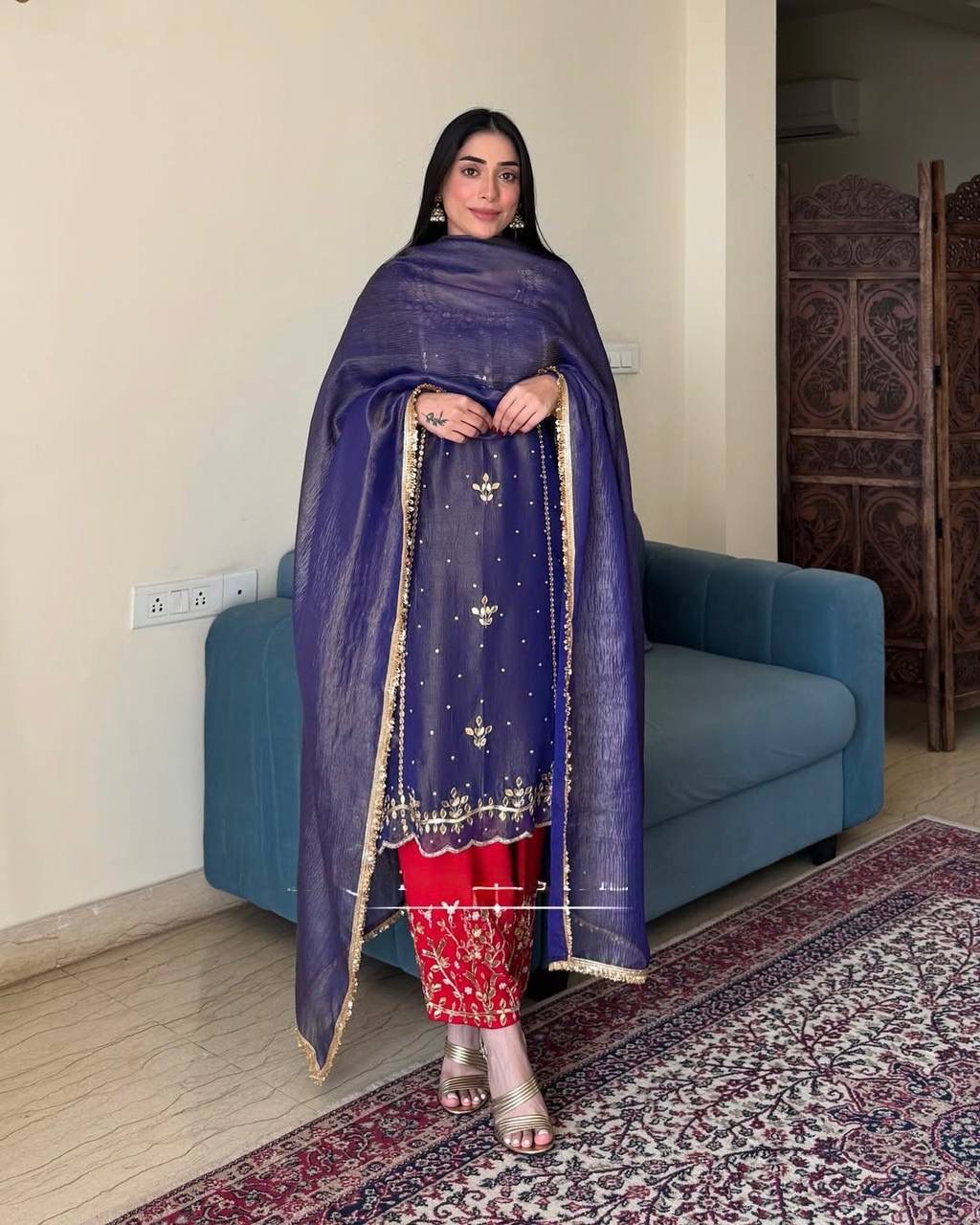 EMBRODERY SEQUENCE GOWN & DUPPATA