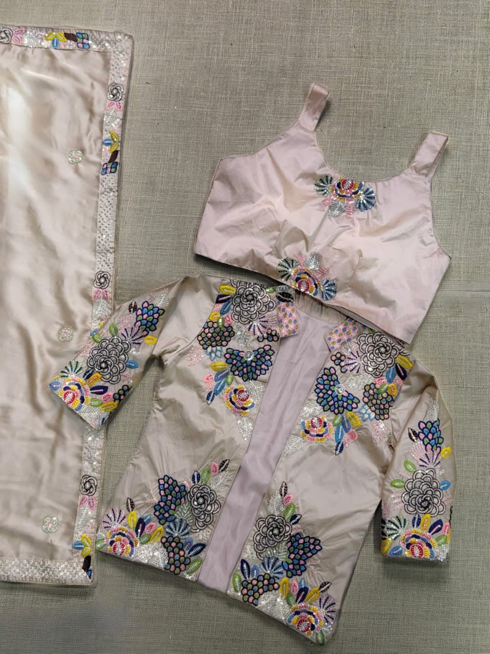 Jessica Wedding BSY Satin Saree