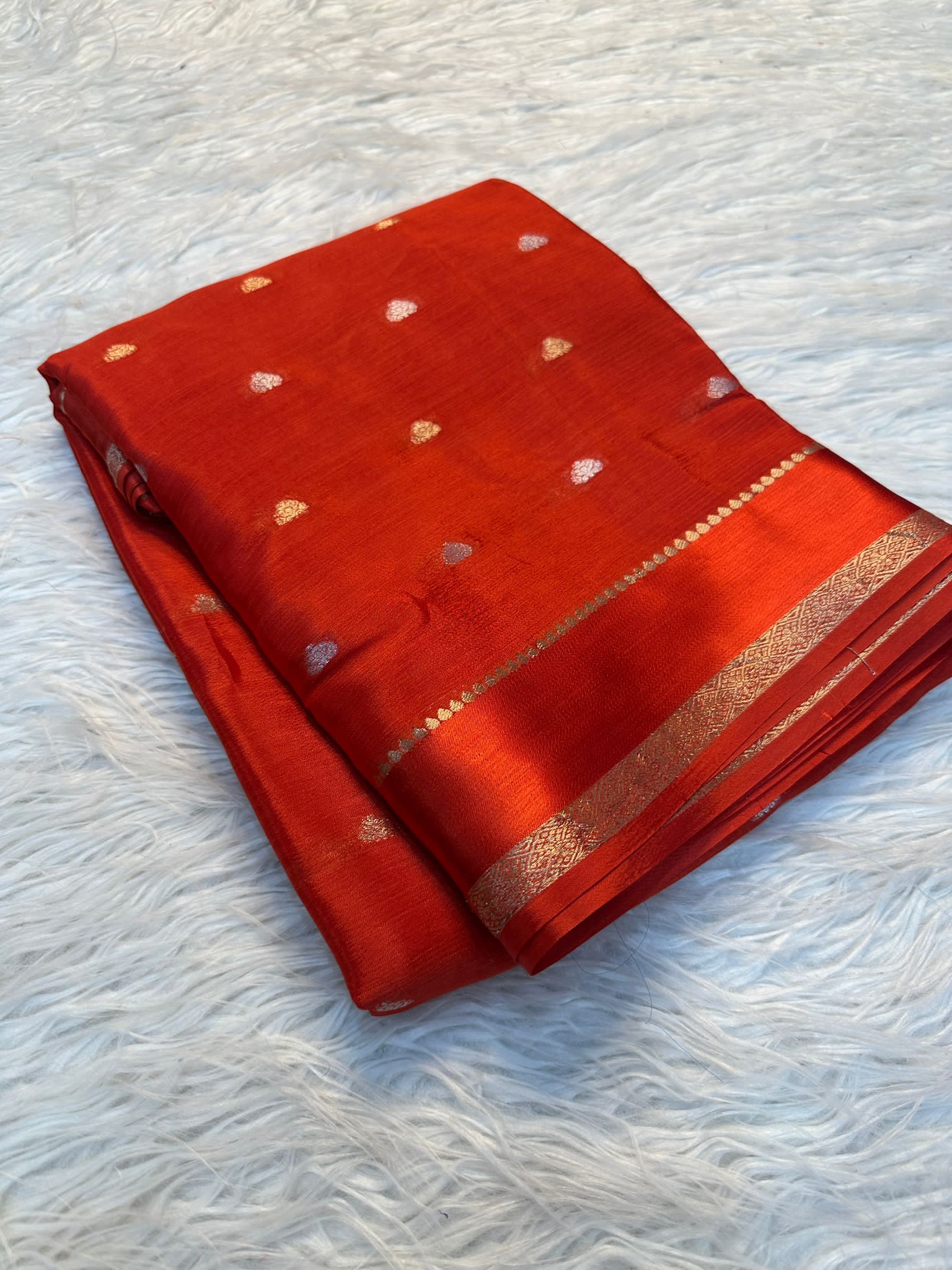 PURE VISCOSE GOLD SAREE