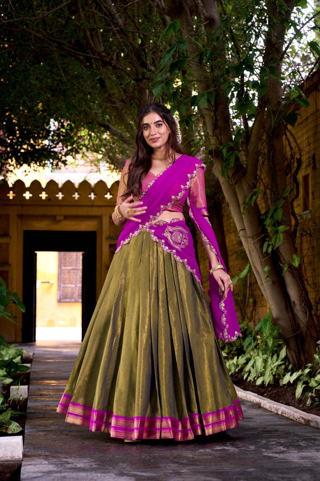 Kanchipuram Silk  Lahenga Collection