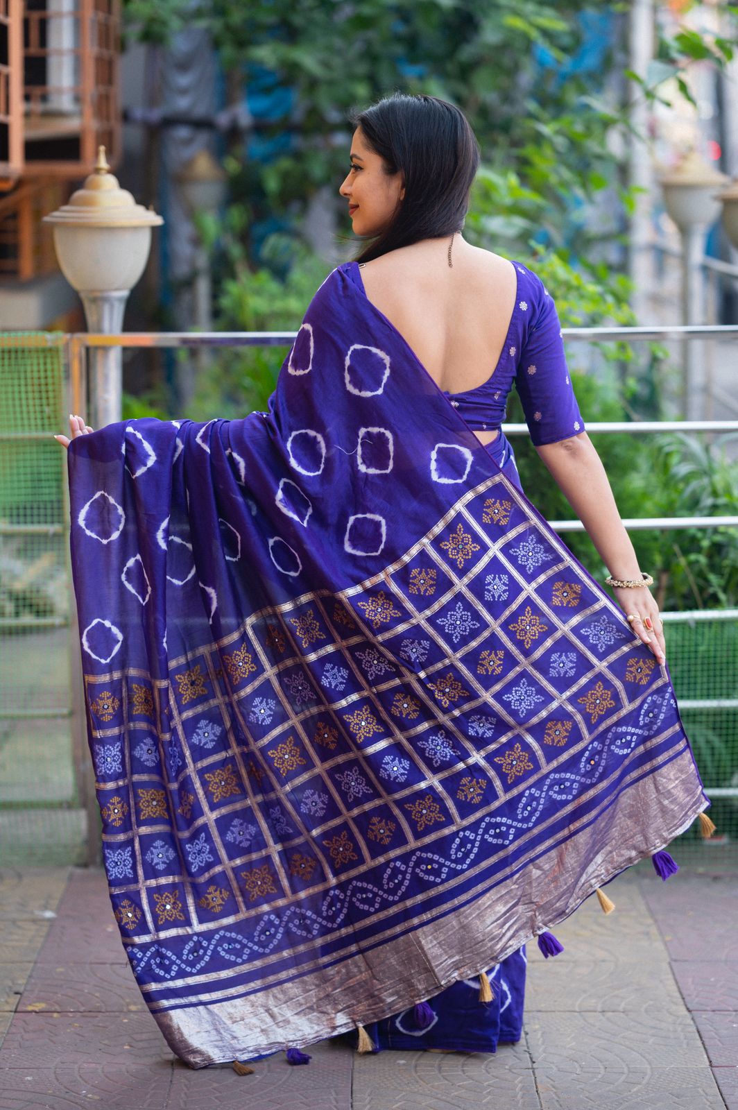 BANDHANI VISCOSE SAREE