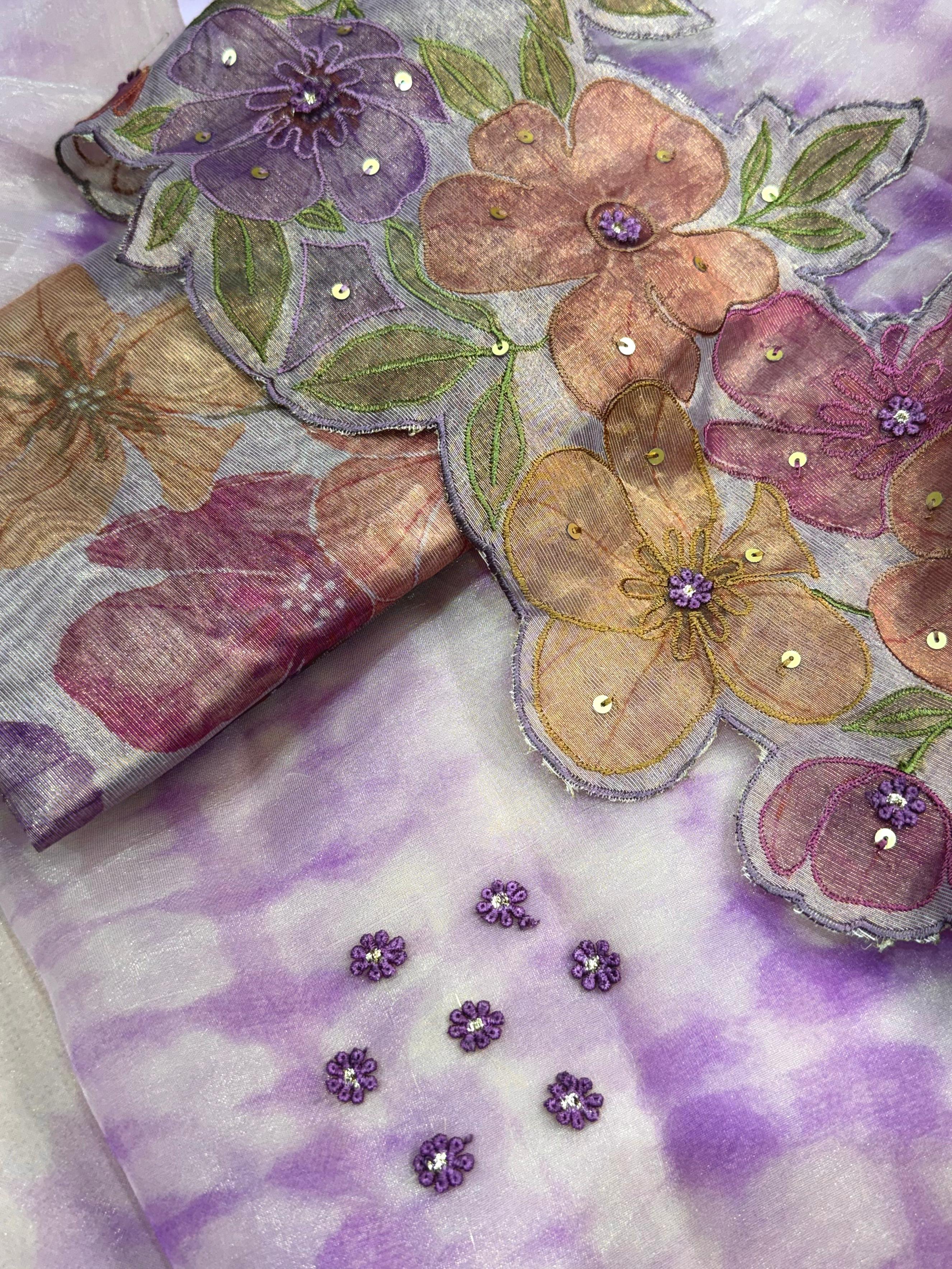 Pure Soft Glass Tissue Saree