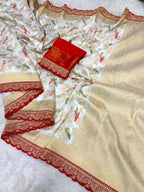 DURGA POOJA SPECIAL PURE KHADHI SAREE