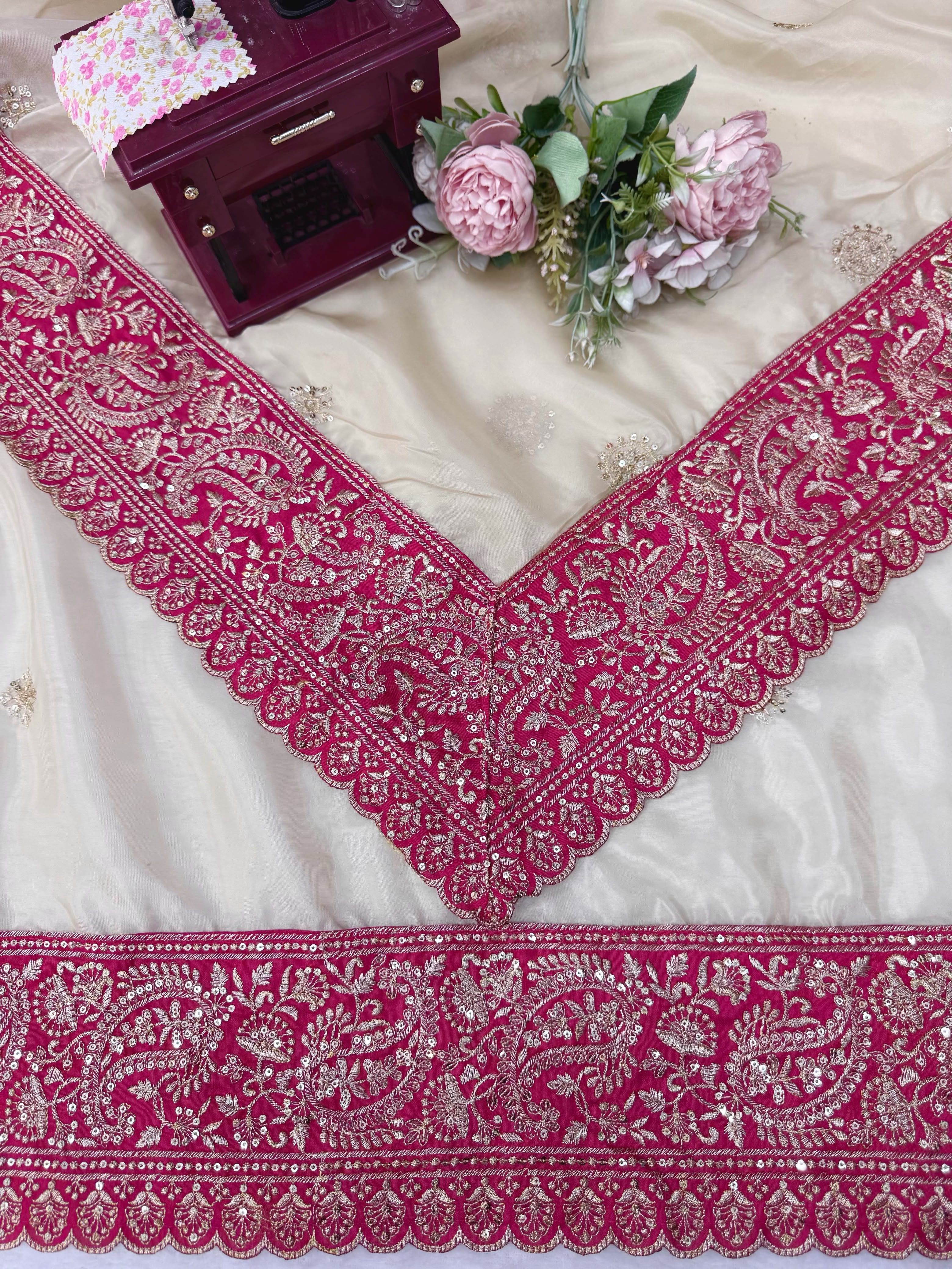 Bollywood Glass Organza Saree